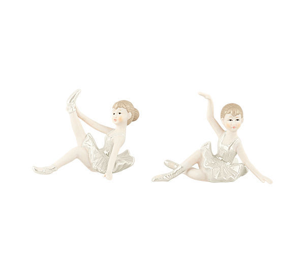 Immagine di Ballerina in Porcellana altezza 5,5 cm con PVC - Assortite