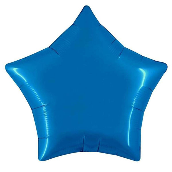 Immagine di Palloncino Mylar 36'' 92 cm Stella Blu