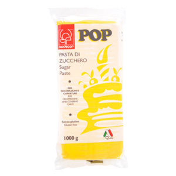 Immagine di Pasta di Zucchero Pop Giallo Sole 1 Kg Senza Glutine