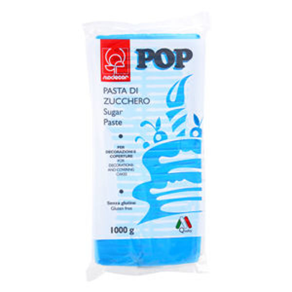 Immagine di Pasta di Zucchero Pop Blu 1 Kg Senza Glutine