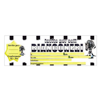 Palloncino 18 mylar Juventus Bianconero