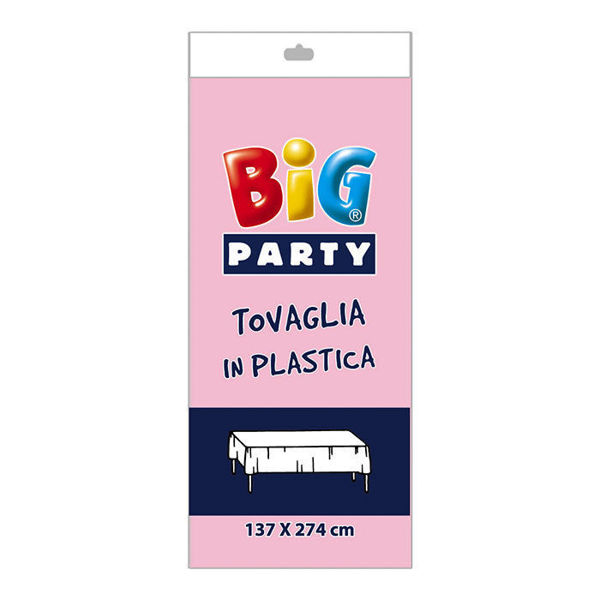 Immagine di Tovaglia in plastica 137x274 cm Rosa