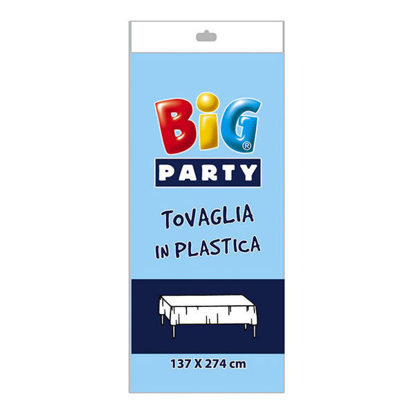 Immagine di Tovaglia in plastica 137x274 cm Celeste