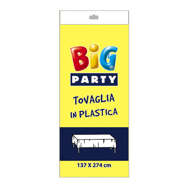 Immagine di Tovaglia in plastica 137x274 cm Gialla