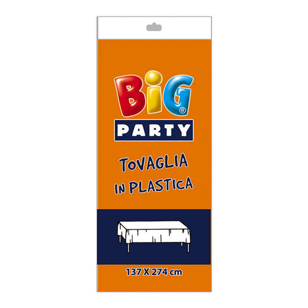 Immagine di Tovaglia in plastica 137x274 cm Arancio