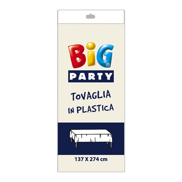 Immagine di Tovaglia in plastica 137x274 cm Avorio