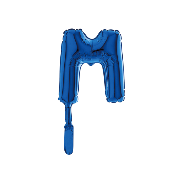 Immagine di Palloncino Mylar Micro 18 cm Blu Lettera M