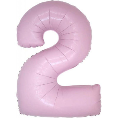 Partycolare- Palloncino Mylar Maxi 102 cm Rosa Antico Numero 7