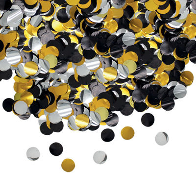 Confetti Tondi Foil Nero Metal 15gr