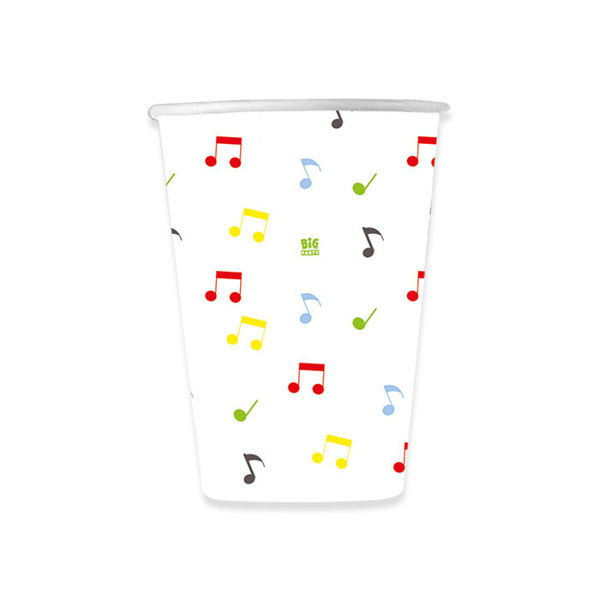 Immagine di Bicchieri in carta 200 cc Music Party 8 pezzi