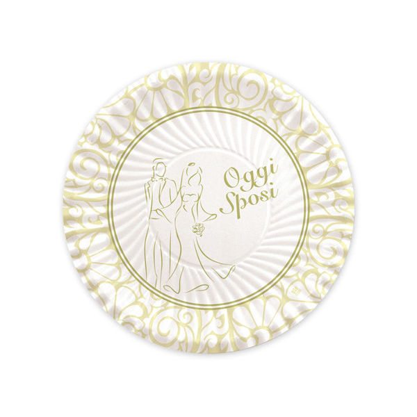 Immagine di Piatti 18 cm Matrimonio 8 pezzi