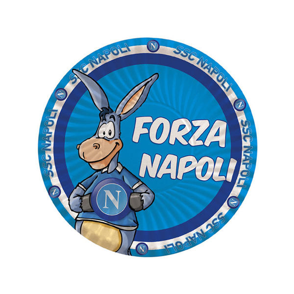 Immagine di Piatti in carta 18 cm Forza Napoli 8 pz