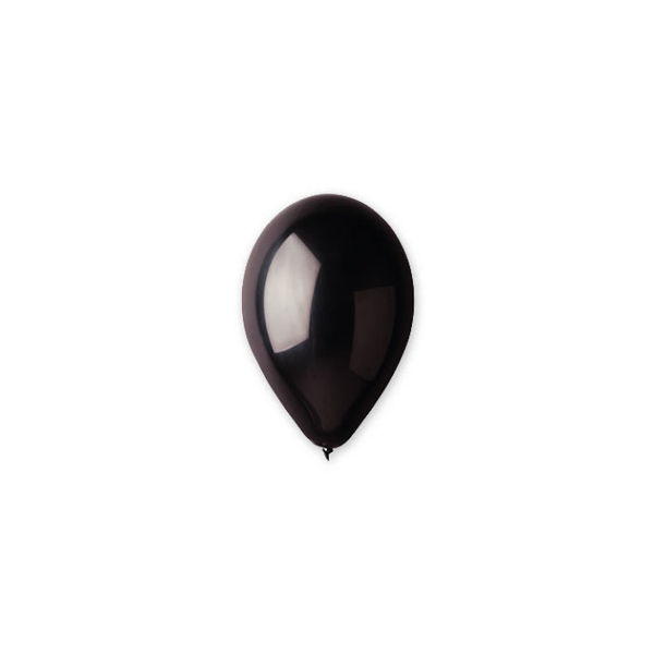 Immagine di Palloncini in Lattice 10'' Medium Neri 16 pezzi