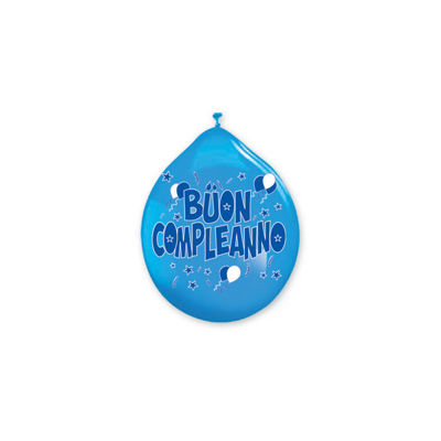 PALLONCINI BUON COMPLEANNO gialli - Pz.10 - ø cm.30