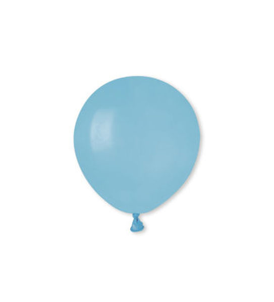 Immagine di Palloncini in Lattice 5'' 13 cm Celeste Baby 100 pezzi