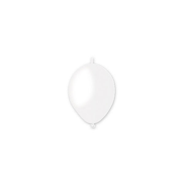 Immagine di Palloncini in Lattice Link Balloon 6" 16 cm Bianco 100 pezzi