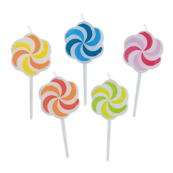 Immagine di Candeline Pick Girandole 7 cm 5 pezzi