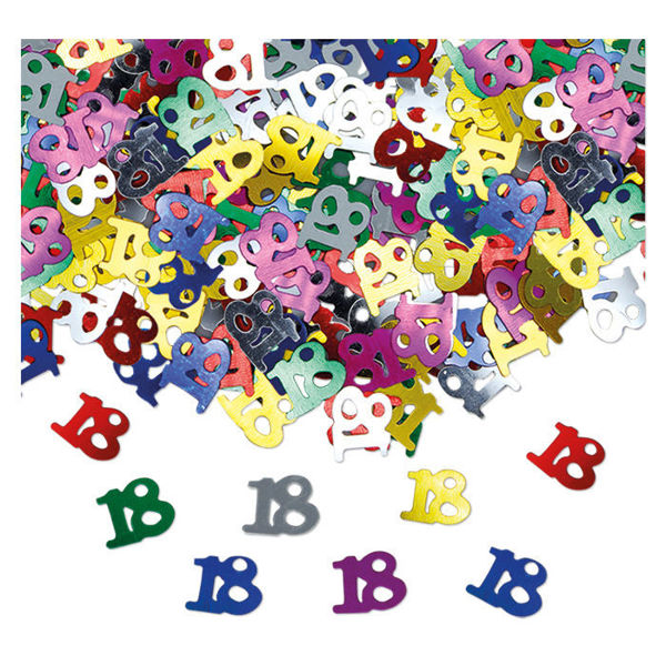 Coriandoli da tavolo 18 anni 15 grammi per festa diciottesi