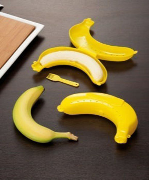 Immagine di Porta Banana in plastica 19x5x4 cm