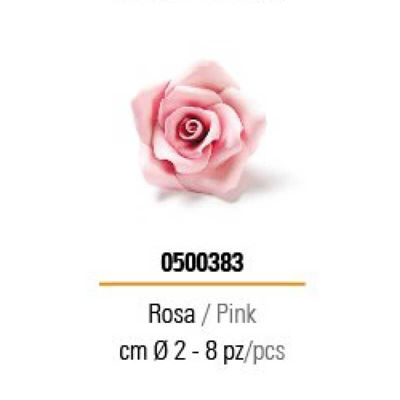 Kit 6 decorazioni in zucchero prima comunione rosa - Decora