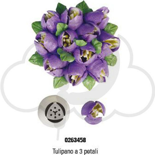 Immagine di Cornetto Tulipano a 3 petali - Fiori diretti