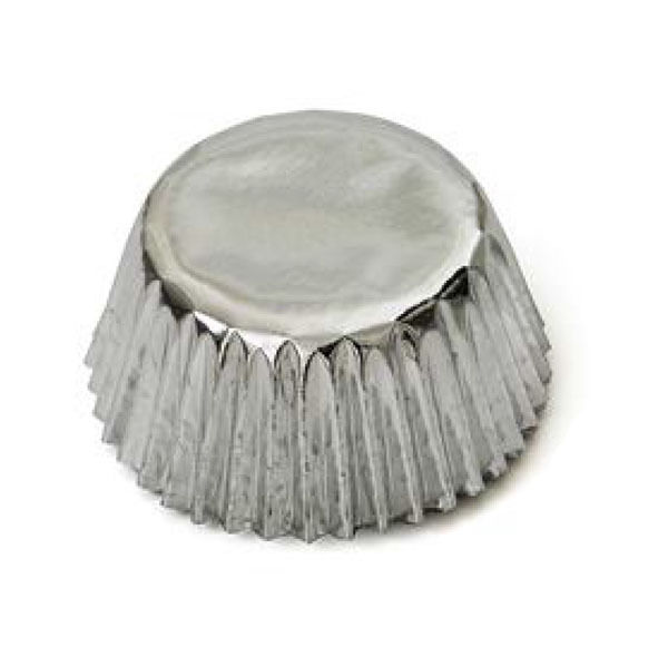 Immagine di Pirottini in Carta da forno - Argento 60 pezzi 50x32 mm