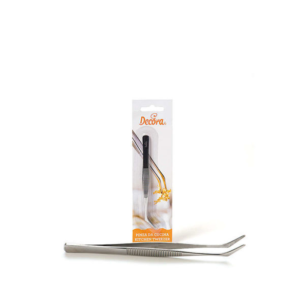 Pinzetta acciaio inox 11,5 cm per decorazione dolci