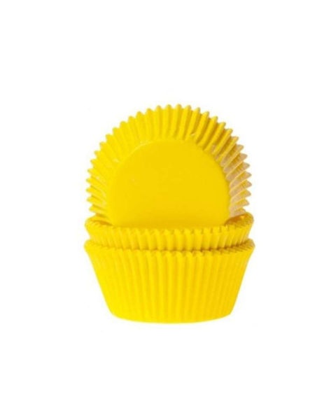 Immagine di Pirottini in Carta da Forno 50x32 mm Giallo 75 pezzi