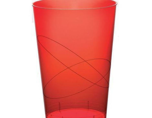 Immagine di Bicchieri 230 cc Rosso Trasparente 10 pezzi