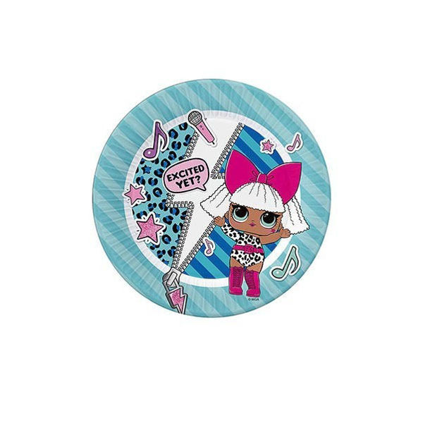piatti in carta 23 cm lol surprise 8 pezzi festa