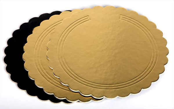 INGROSSO CAKE DESIGN SOTTOTORTA TONDO ORO 6PZ 26CM