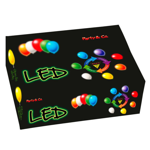 Immagine di Box Led Multicolore per Palloncini 50 pezzi