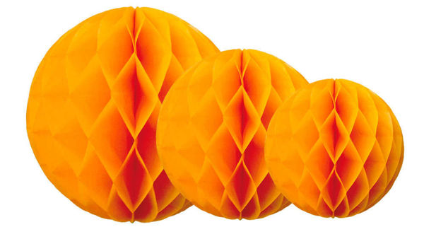 Immagine di Globo diametro 20, 30, 40 cm  Arancione 3 pezzi