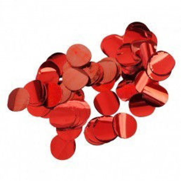 Immagine di Coriandoli da Tavola Rosso Metallizzato 20 grammi