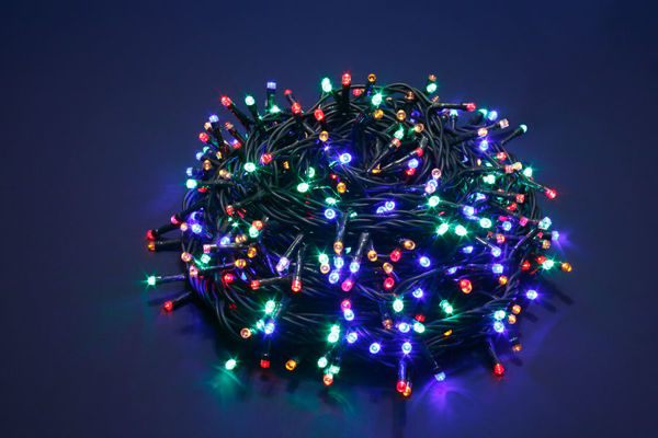 Immagine di Serie Luci 300 LED Multicolore Uso Esterno con 8 funzioni