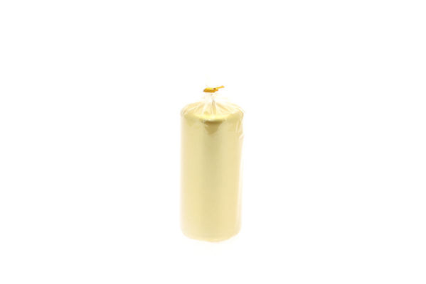 Immagine di Candela Cilindro Oro Metallizzato 15x7 cm