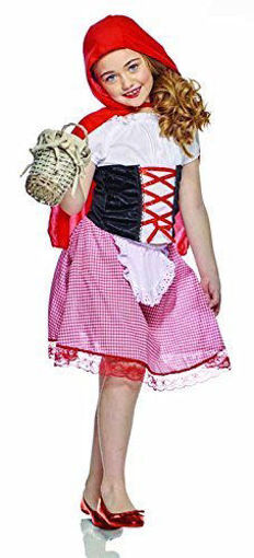 Partycolare- Costume Bambina Cappuccetto rosso Taglia 3-4 anni