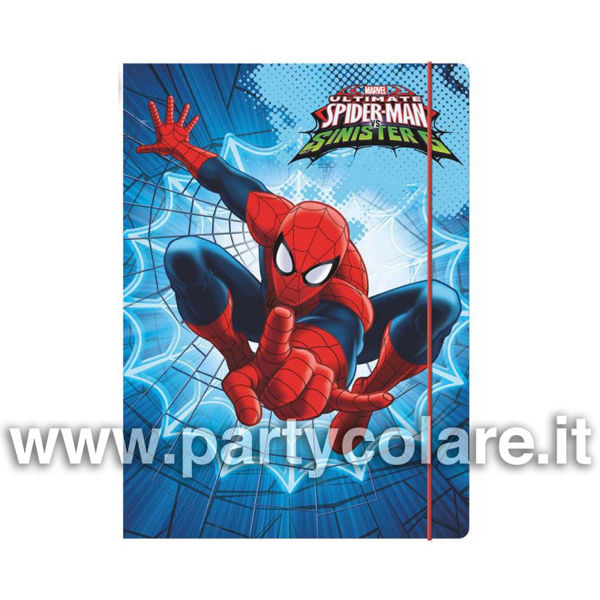 Immagine di Cartellina con elastico 22x32x2 cm Spiderman