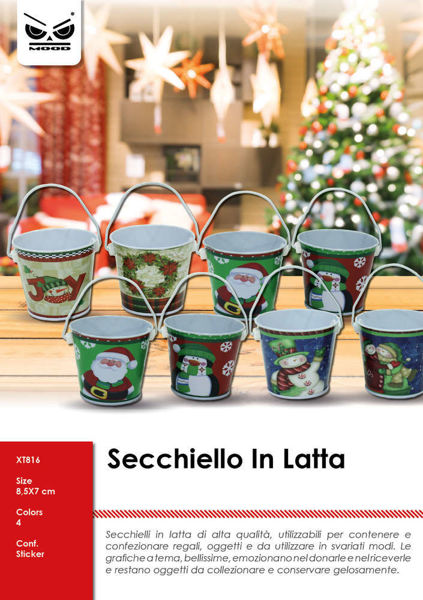 Immagine di Secchiello in Latta con Manico 8,5X7 cm