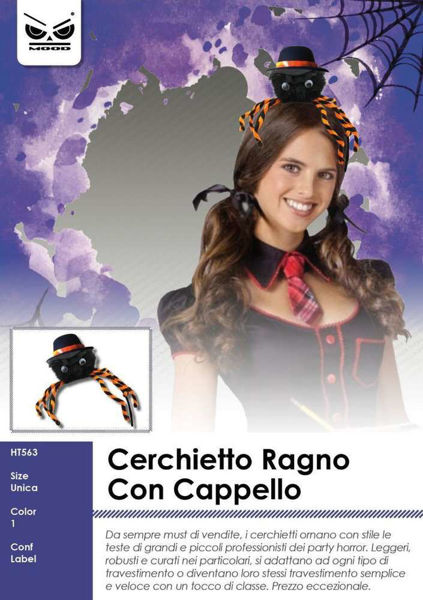 Immagine di Halloween - Cerchietto Ragno con Cappellino