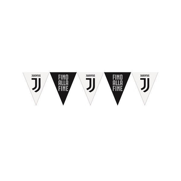 Immagine di Bandierina Triangolare in plastica Juventus 3,65 mt