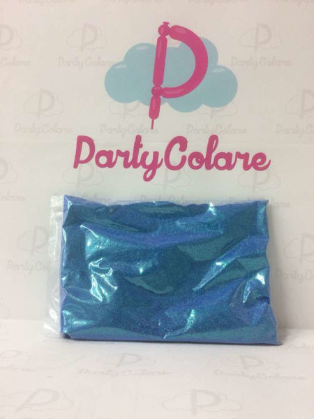 Immagine di Glitter Azzurro Iridescente in busta da 1 Kg