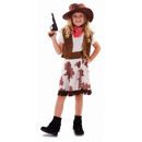 Immagine di Costume Carnevale Bambina Cowgirl 5/6 anni