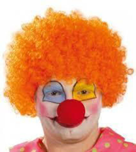 Immagine di Parrucca Riccia da Clown Arancione