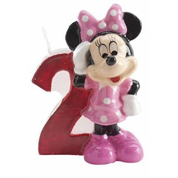 Immagine di Candelina Sagomata 8 cm Disney Minnie numero 2