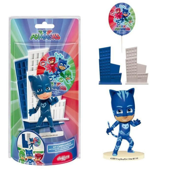 Immagine di Kit Cake Topper in plastica Pj Masks