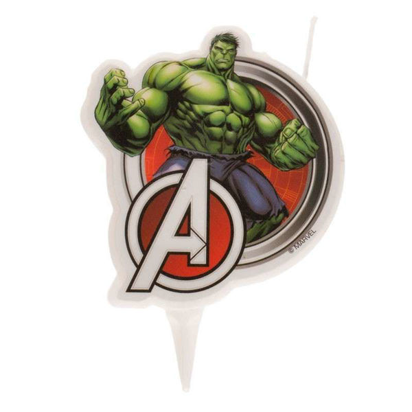 Immagine di Candela 2d Avengers Hulk 8 cm