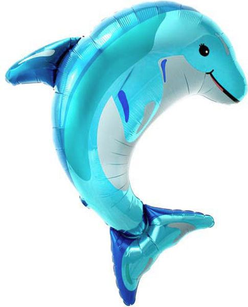 Immagine di Palloncino Super Shape Delfino celeste 79 cm