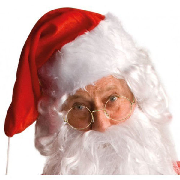 Immagine di Occhiali Babbo Natale colore Oro - Taglia Unica