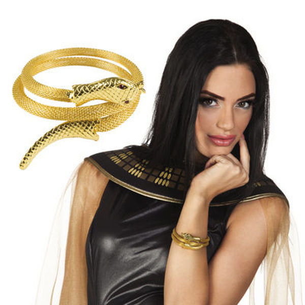 Immagine di Bracciale per Donna Dorato Serpente del Nilo